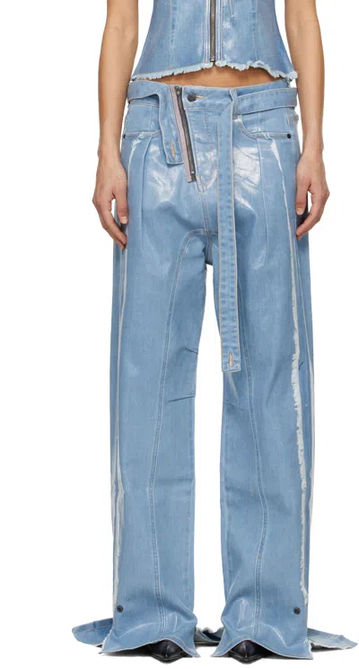 Ottolinger Jeans With Belt Loops In Blue