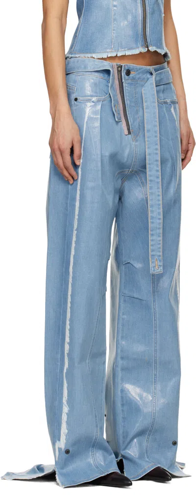 Ottolinger Jeans With Belt Loops In Blue