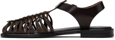 Hereu Brown Alaro Sandals In Multi