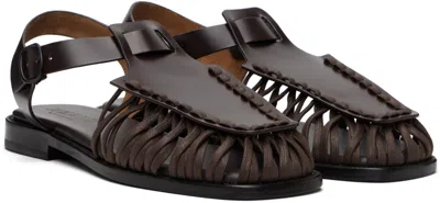 Hereu Brown Alaro Sandals In Multi