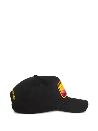 Dsquared2 Baseballkappe Mit Logo-patch In Black