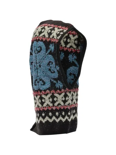 Kapital Patterned Balaclava In Black