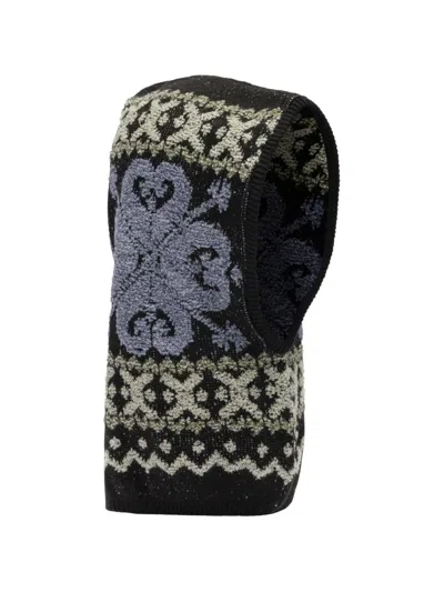 Kapital Patterned Balaclava In Black
