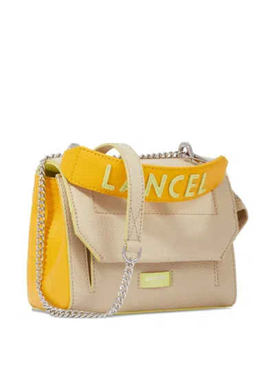 Lancel Grained Shoulder Bag In Neutral