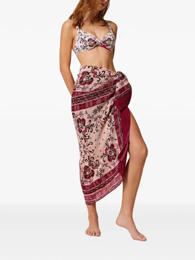 Twinset Print Sarong In Multi