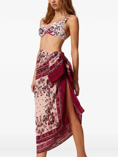 Twinset Print Sarong In Multi