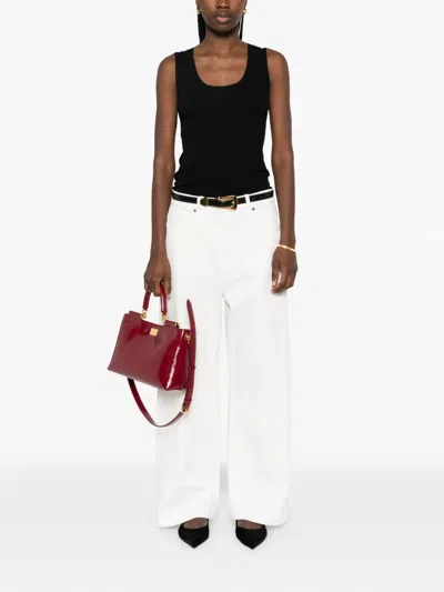 P.a.r.o.s.h Geripptes Top In Black