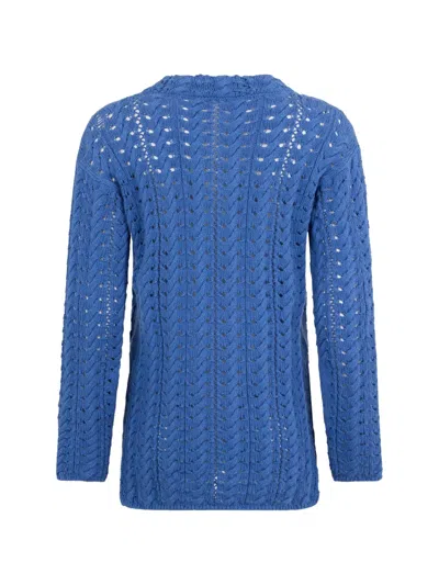 Moorer Openwork Sweater In Multi