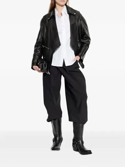Givenchy Lamb Leather Jacket With Zipper In Black