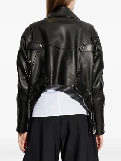 Givenchy Lamb Leather Jacket With Zipper In Black