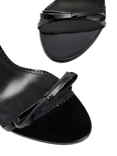 Dsquared2 Black Ankle Strap Heels In Black
