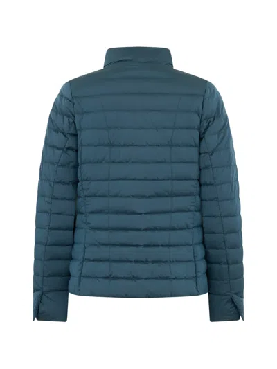 Moorer Button Padded Jacket In Brown