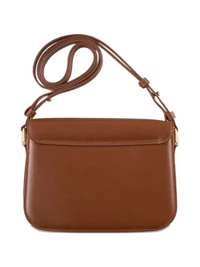 Apc Grace Shoulder Bag Small Adjustable Strap In Brown
