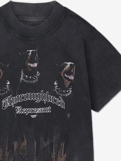Represent Kids Mini Thoroughbred T-shirt In Black