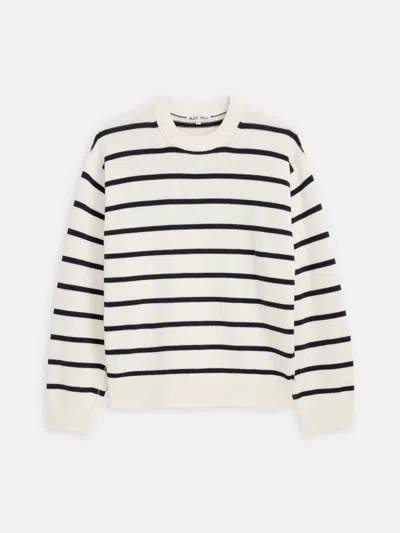 Alex Mill Gabriel Pullover In Cotton Linen In Multi