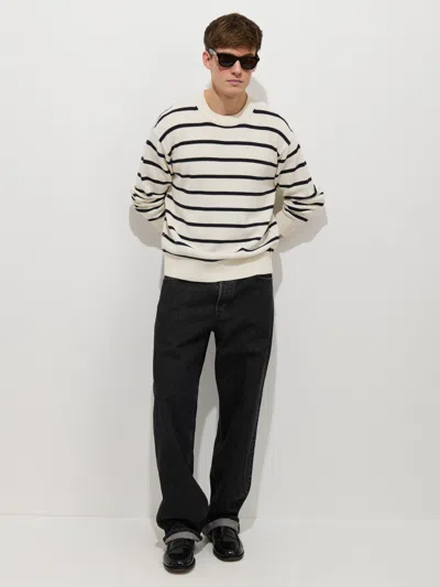 Alex Mill Gabriel Pullover In Cotton Linen In Multi