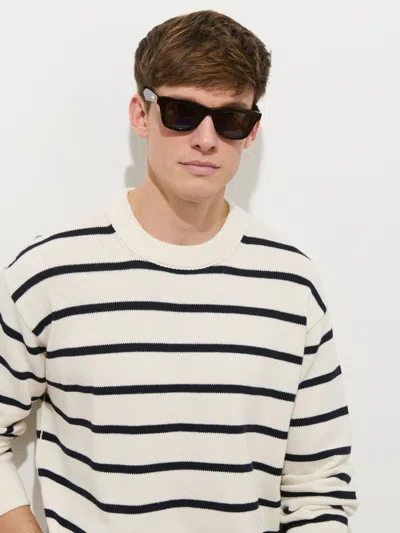 Alex Mill Gabriel Pullover In Cotton Linen In Multi