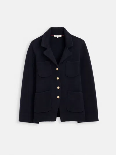 Alex Mill London Sweater Jacket In Cotton Cashmere In Blue