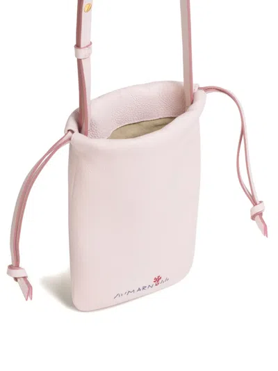 Marni ドローストリング スマホケース In Gray