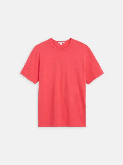 Alex Mill Standard T-shirt In Slub Cotton Fire Red