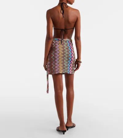 Missoni Lurex Skirt With Iconic Multicolor Motif