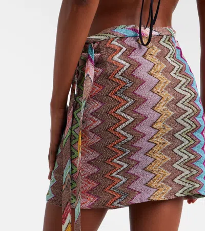 Missoni Lurex Skirt With Iconic Multicolor Motif