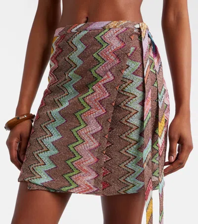 Missoni Lurex Skirt With Iconic Multicolor Motif