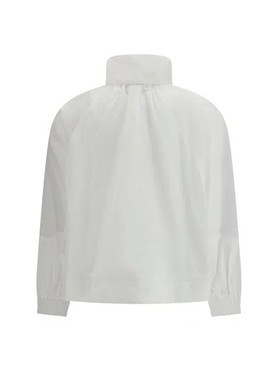 Pinko Beth Jacket With Transparent Inserts In White