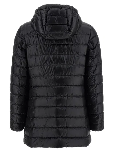Moncler Down Hooded Jasmin Puffer Jacket In Black