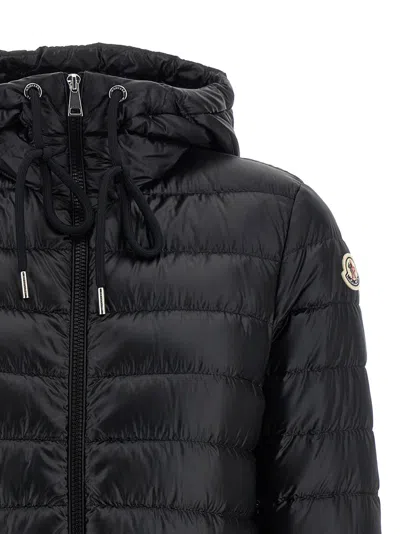 Moncler Down Hooded Jasmin Puffer Jacket In Black