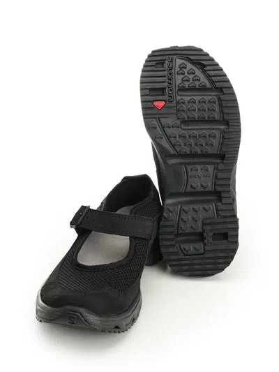 Salomon Rx Marie-jeanne Rubber-trimmed Mesh Sandals In Black