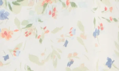 Cece Split Neck Top In Multi