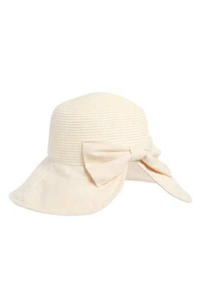 Bcbg Bow Back Cloche In Neutral