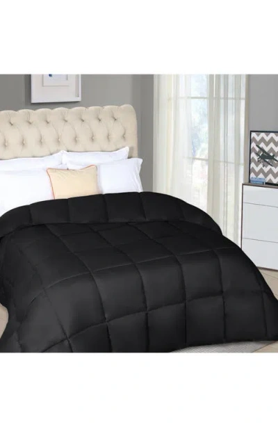 Superior Reversible Down Alternative Comforter In Black