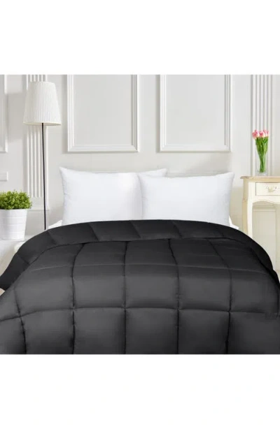 Superior Reversible Down Alternative Comforter In Black