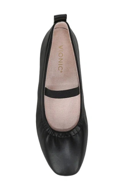 Vionic Colette Mary Jane Flat In Black