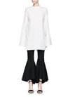 ELLERY 'Purify' flared sleeve ruched side top