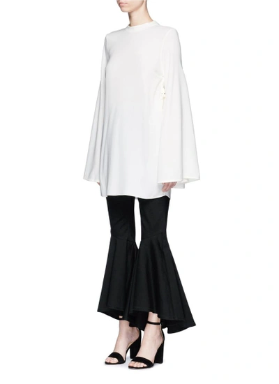 Shop Ellery 'purify' Flared Sleeve Ruched Side Top