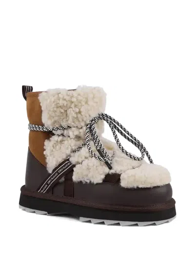 Emu Australia Blurred Teddy-texture Boots In Multi