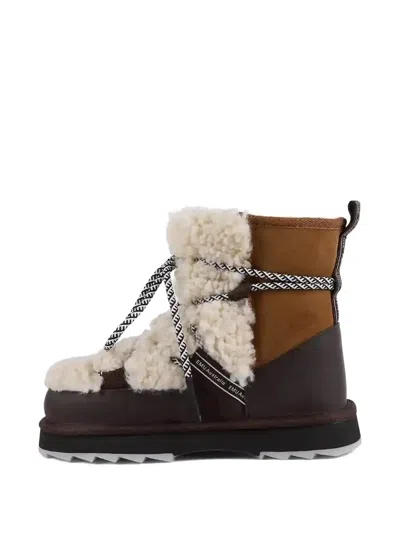 Emu Australia Blurred Teddy-texture Boots In Multi