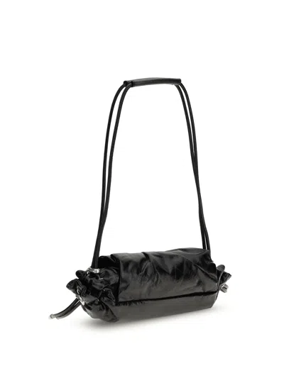 Diesel Cinch-d With Adjustable Strap And Drawstring Sides In Black