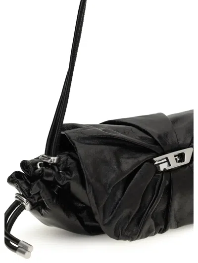 Diesel Cinch-d With Adjustable Strap And Drawstring Sides In Black