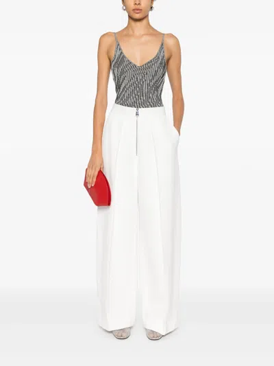 Jacquemus La Mini Robe Maille Zebra In White