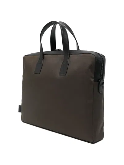 Paul Smith Folio Front-pocket Briefcase In Brown