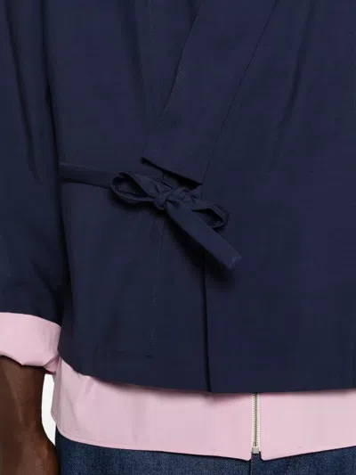 Kenzo Double-breasted Jacket In Black