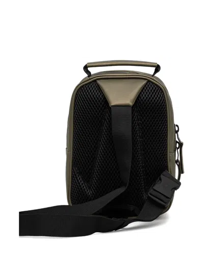 Rains Front-zip Backpack In Green