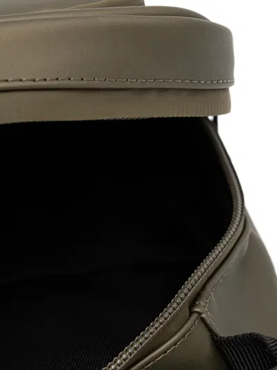 Rains Front-zip Backpack In Green