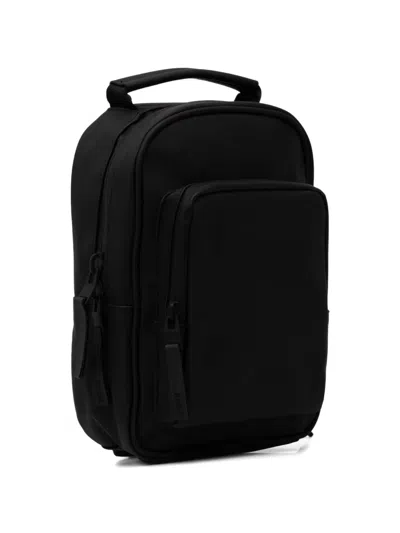 Rains Front-zip Backpack In Black