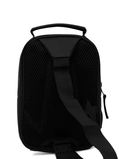 Rains Front-zip Backpack In Black