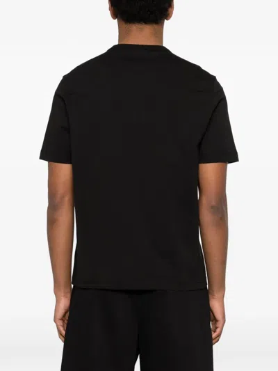 Ps By Paul Smith Black Multicolour Zebra Print T-shirt In Black